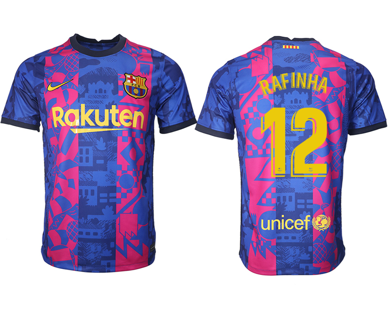 Cheap Men 2021-2022 Club Barcelona blue training suit aaa version 12 Soccer Jersey